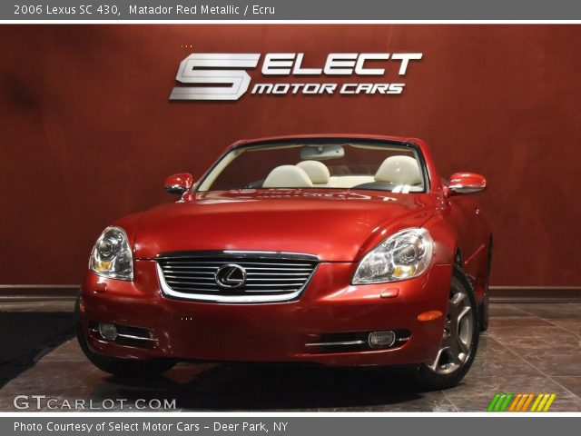 2006 Lexus SC 430 in Matador Red Metallic