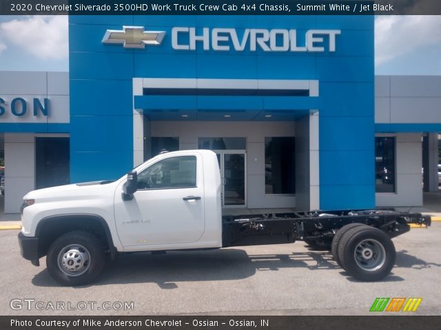 2020 Chevrolet Silverado 3500HD Work Truck Crew Cab 4x4 Chassis in Summit White