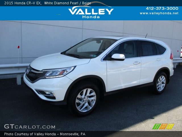 2015 Honda CR-V EX in White Diamond Pearl