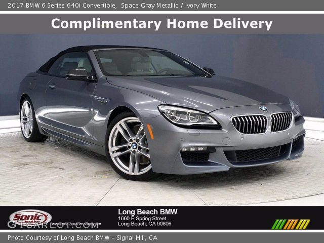 2017 BMW 6 Series 640i Convertible in Space Gray Metallic