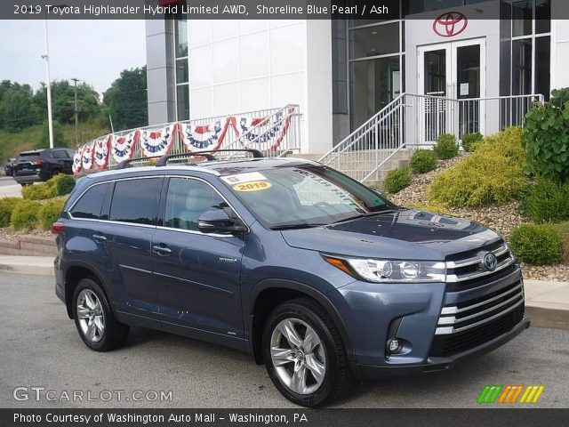 2019 Toyota Highlander Hybrid Limited AWD in Shoreline Blue Pearl