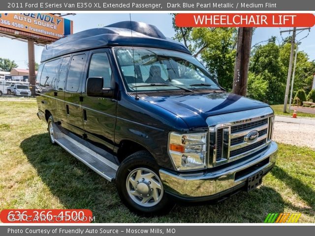 2011 Ford E Series Van E350 XL Extended Passenger in Dark Blue Pearl Metallic