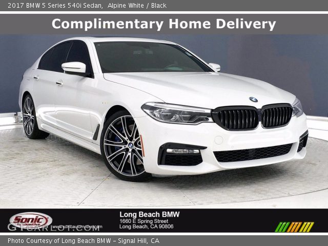 2017 BMW 5 Series 540i Sedan in Alpine White