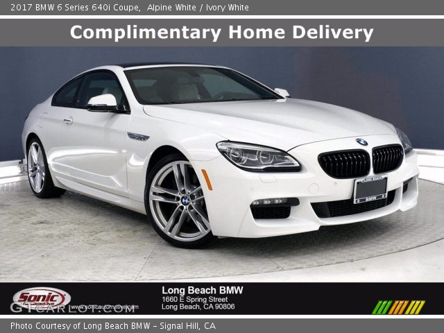 2017 BMW 6 Series 640i Coupe in Alpine White