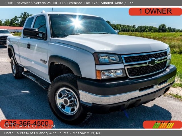 2006 Chevrolet Silverado 2500HD LS Extended Cab 4x4 in Summit White