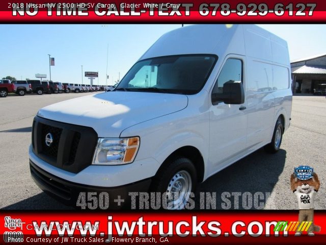 2018 Nissan NV 2500 HD SV Cargo in Glacier White