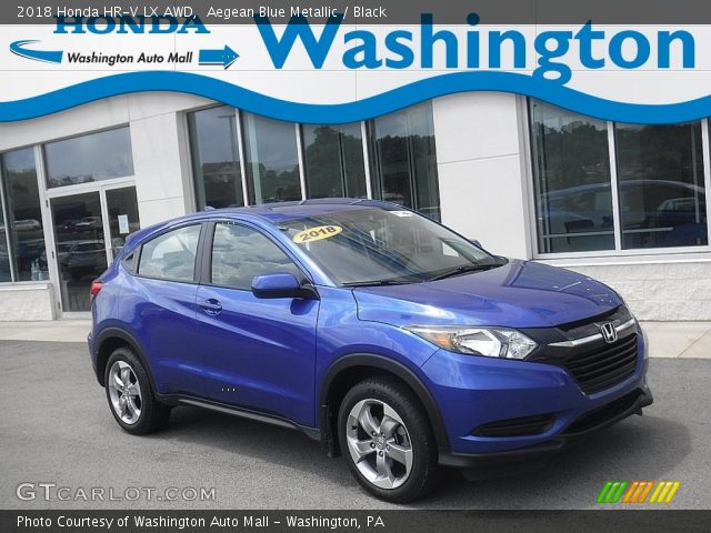 2018 Honda HR-V LX AWD in Aegean Blue Metallic