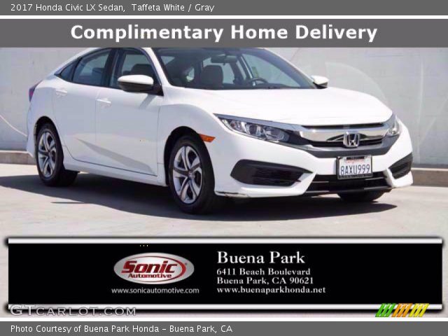 2017 Honda Civic LX Sedan in Taffeta White