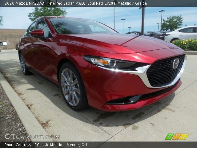 2020 Mazda MAZDA3 Preferred Sedan AWD in Soul Red Crystal Metallic