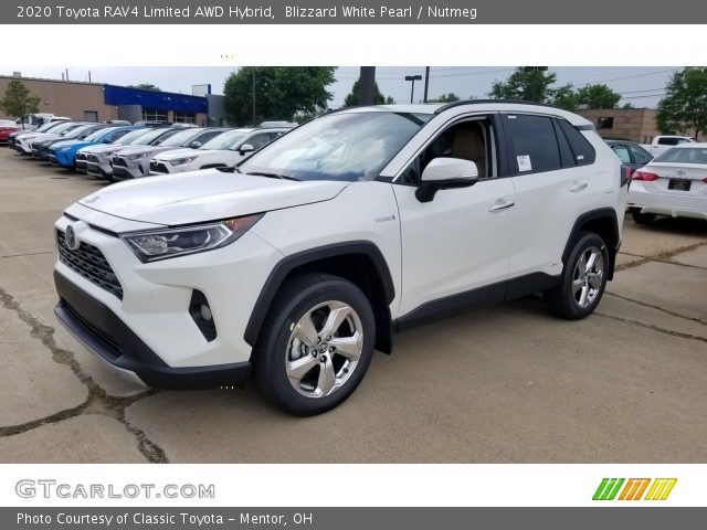 2020 Toyota RAV4 Limited AWD Hybrid in Blizzard White Pearl