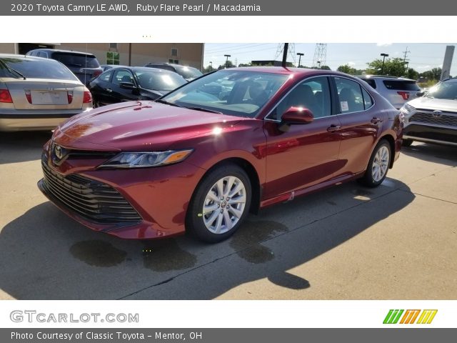 2020 Toyota Camry LE AWD in Ruby Flare Pearl