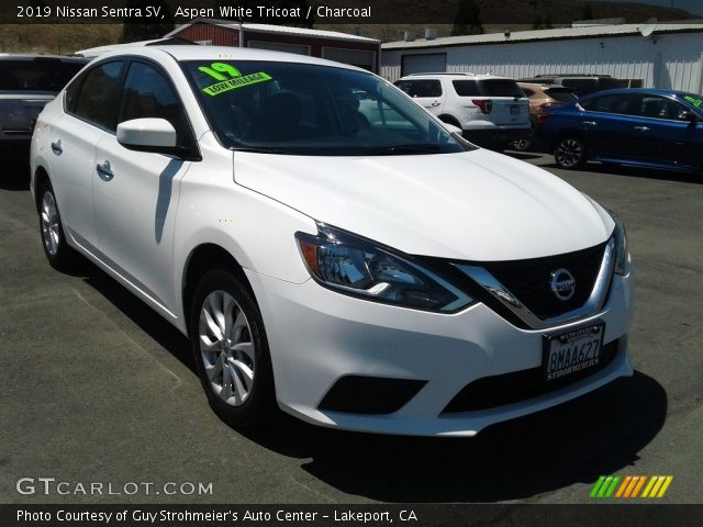 2019 Nissan Sentra SV in Aspen White Tricoat