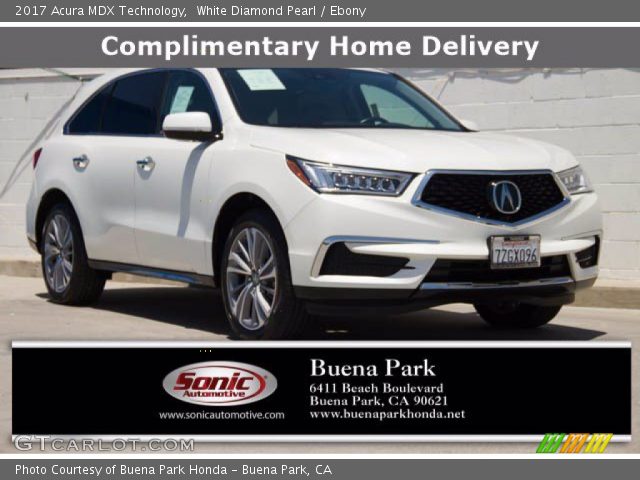 2017 Acura MDX Technology in White Diamond Pearl