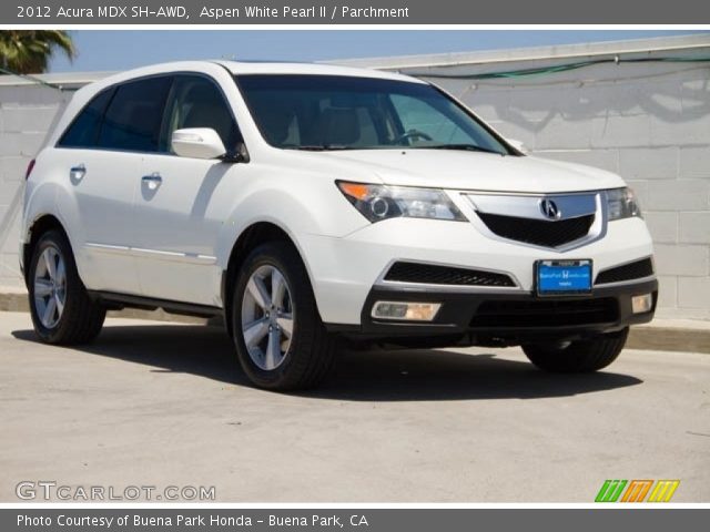2012 Acura MDX SH-AWD in Aspen White Pearl II