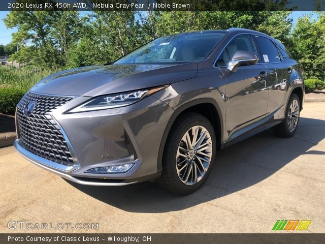 2020 Lexus RX 450h AWD in Nebula Gray Pearl