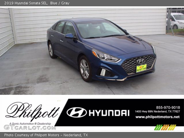 2019 Hyundai Sonata SEL in Blue