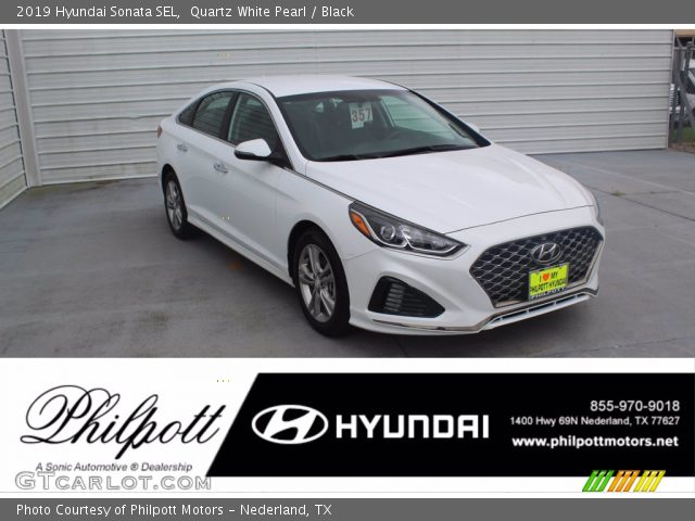 2019 Hyundai Sonata SEL in Quartz White Pearl