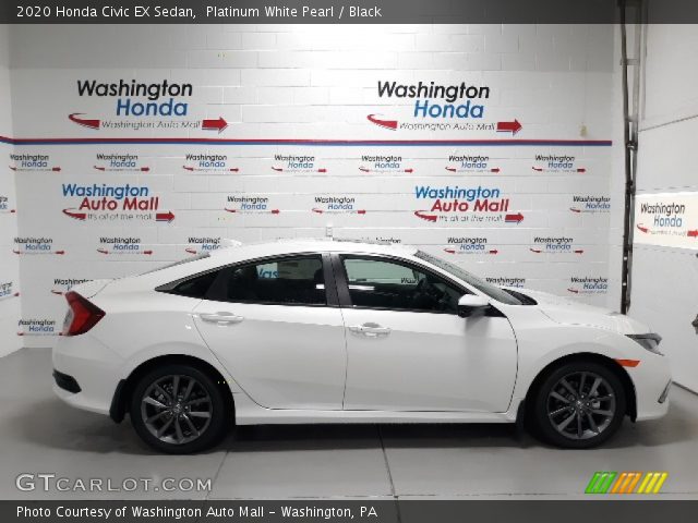 2020 Honda Civic EX Sedan in Platinum White Pearl