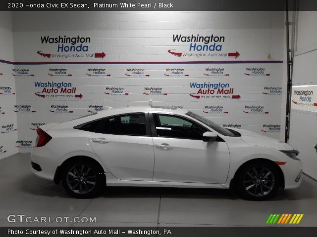2020 Honda Civic EX Sedan in Platinum White Pearl