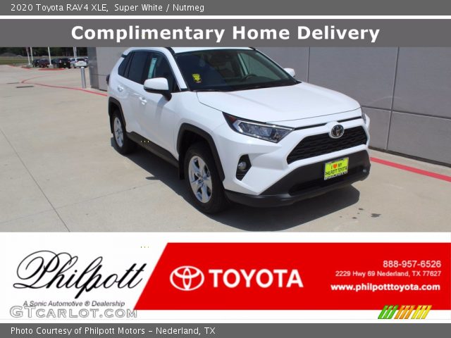 2020 Toyota RAV4 XLE in Super White