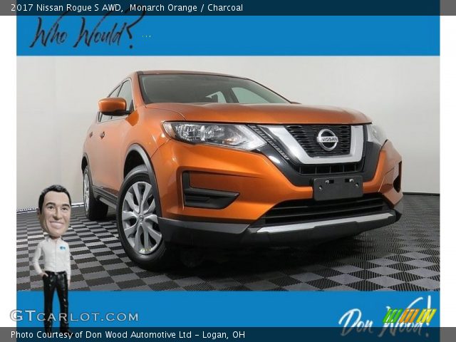 2017 Nissan Rogue S AWD in Monarch Orange