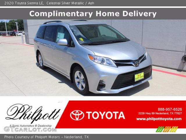 2020 Toyota Sienna LE in Celestial Silver Metallic