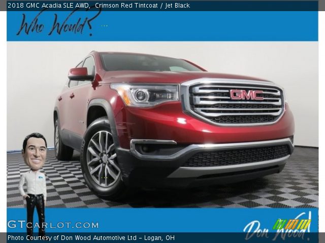 2018 GMC Acadia SLE AWD in Crimson Red Tintcoat