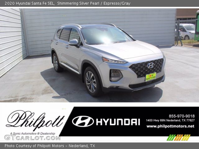 2020 Hyundai Santa Fe SEL in Shimmering Silver Pearl