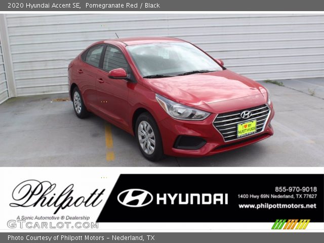 2020 Hyundai Accent SE in Pomegranate Red