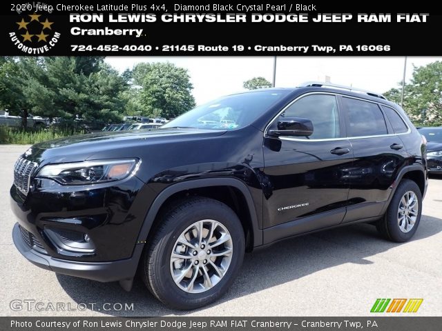 2020 Jeep Cherokee Latitude Plus 4x4 in Diamond Black Crystal Pearl