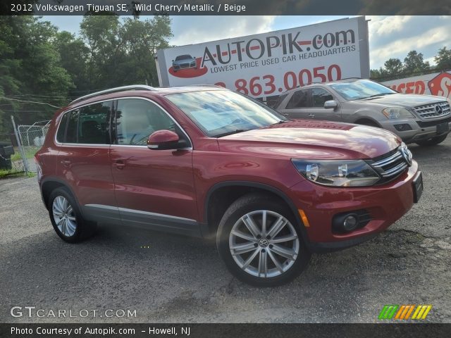 2012 Volkswagen Tiguan SE in Wild Cherry Metallic