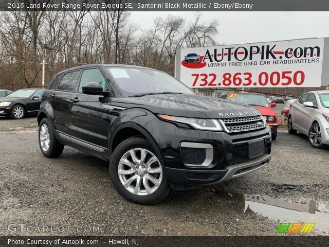 2016 Land Rover Range Rover Evoque SE in Santorini Black Metalllic