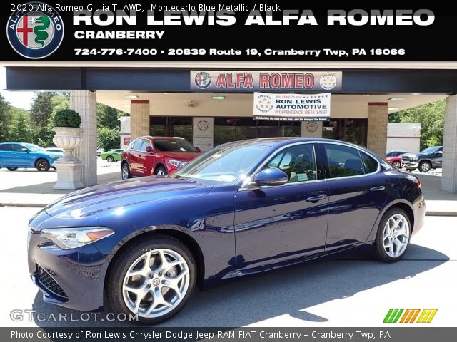 2020 Alfa Romeo Giulia TI AWD in Montecarlo Blue Metallic
