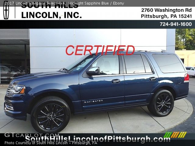 2017 Lincoln Navigator Select 4x4 in Midnight Sapphire Blue