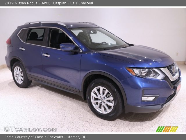 2019 Nissan Rogue S AWD in Caspian Blue