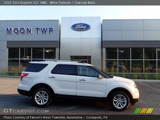2015 Ford Explorer XLT 4WD in White Platinum
