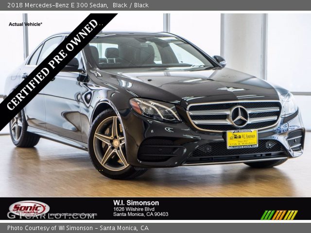 2018 Mercedes-Benz E 300 Sedan in Black