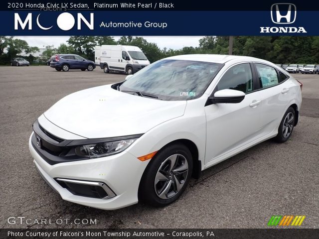 2020 Honda Civic LX Sedan in Platinum White Pearl