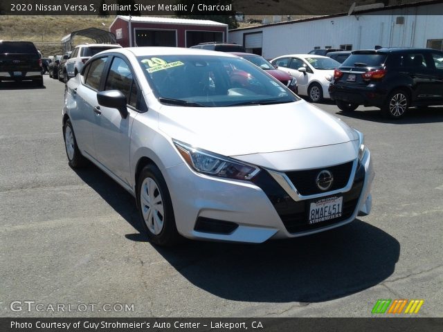 2020 Nissan Versa S in Brilliant Silver Metallic