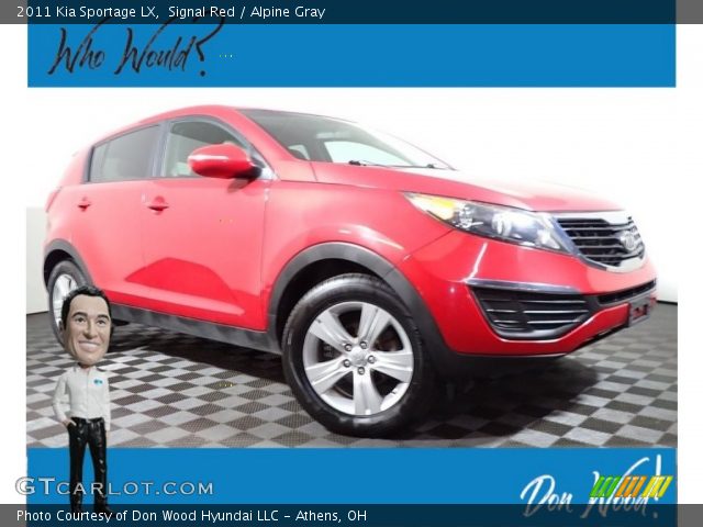 2011 Kia Sportage LX in Signal Red
