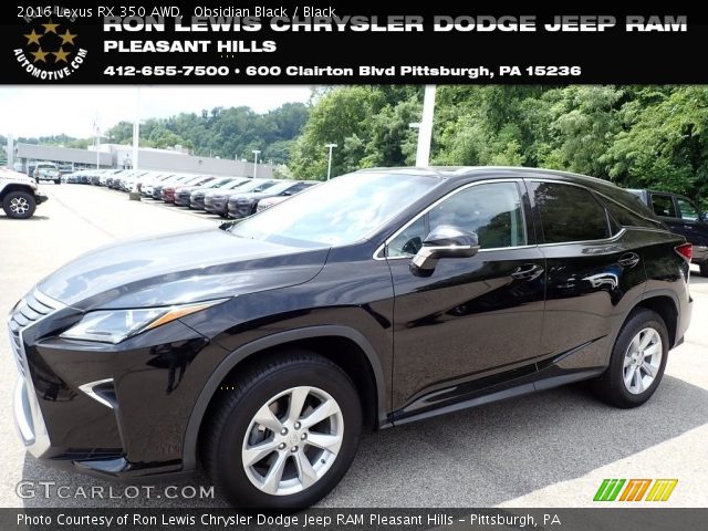 2016 Lexus RX 350 AWD in Obsidian Black