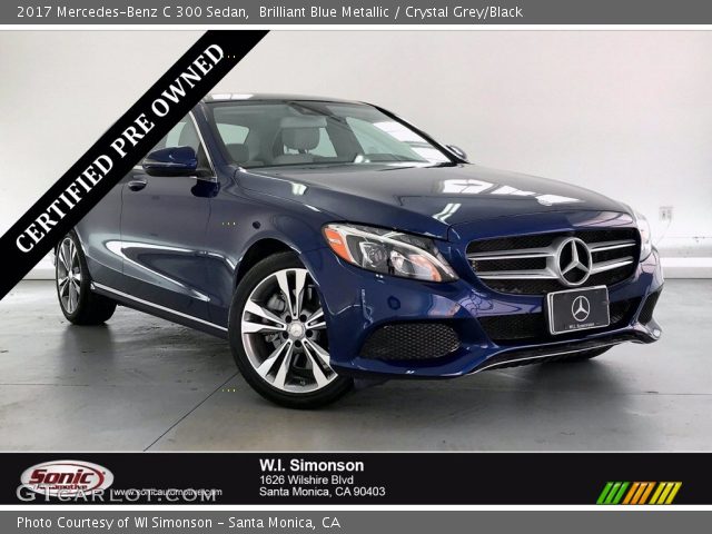 2017 Mercedes-Benz C 300 Sedan in Brilliant Blue Metallic