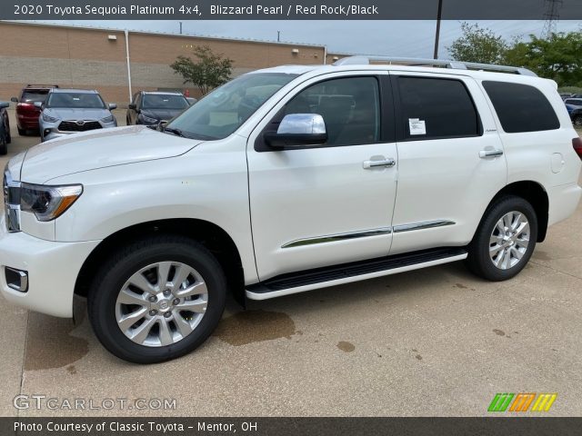 2020 Toyota Sequoia Platinum 4x4 in Blizzard Pearl