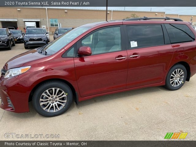 2020 Toyota Sienna XLE in Salsa Red Pearl