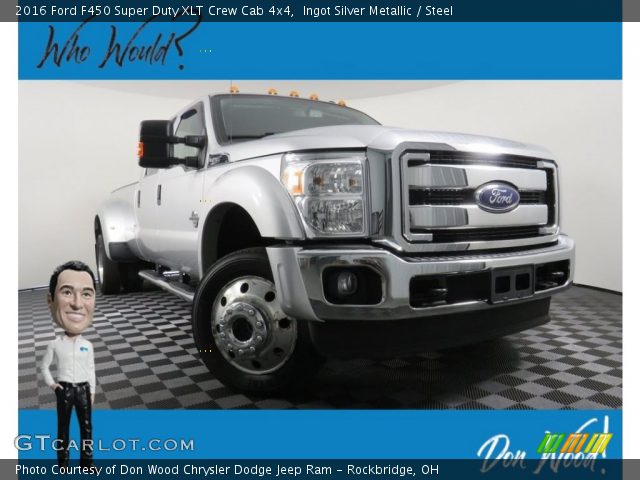 2016 Ford F450 Super Duty XLT Crew Cab 4x4 in Ingot Silver Metallic