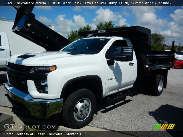 2020 Chevrolet Silverado 3500HD Work Truck Crew Cab 4x4 Dump Truck in Summit White