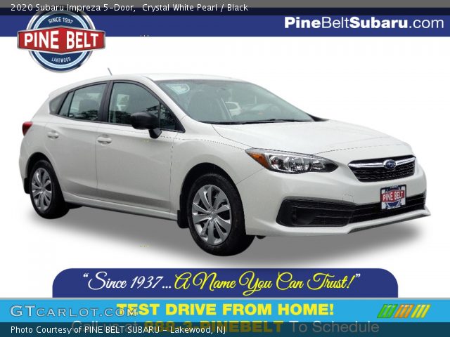 2020 Subaru Impreza 5-Door in Crystal White Pearl