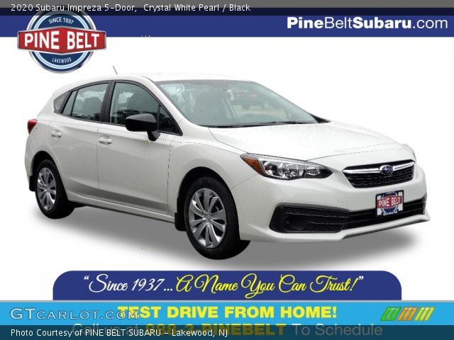 2020 Subaru Impreza 5-Door in Crystal White Pearl