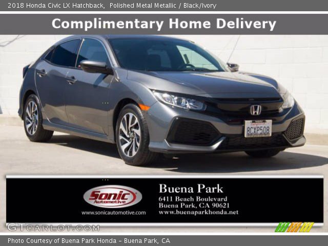 2018 Honda Civic LX Hatchback in Polished Metal Metallic