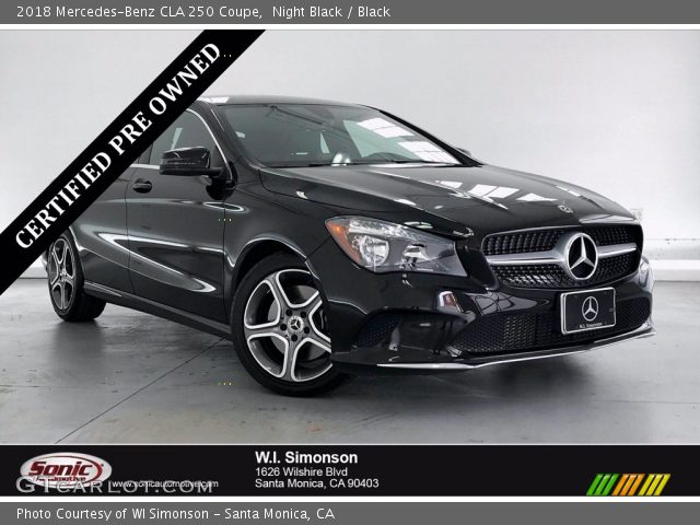 2018 Mercedes-Benz CLA 250 Coupe in Night Black